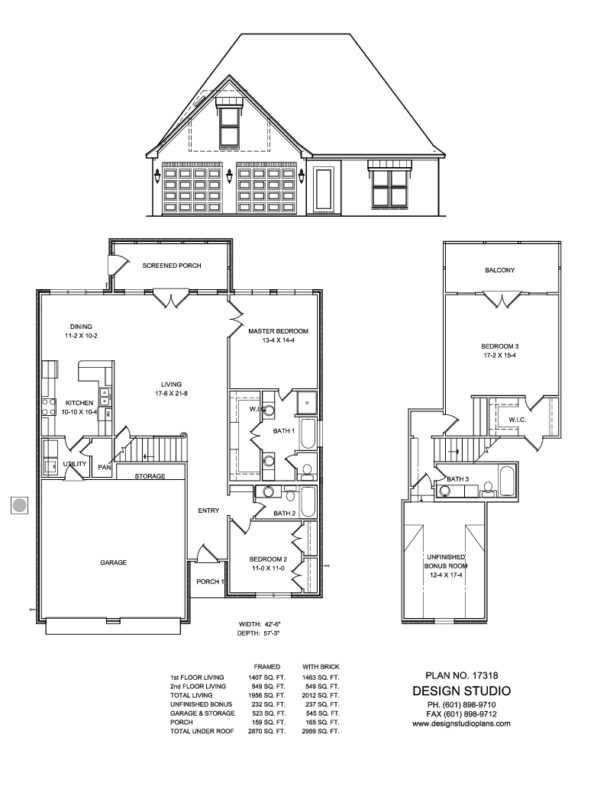 Plan #17318 | Design Studio