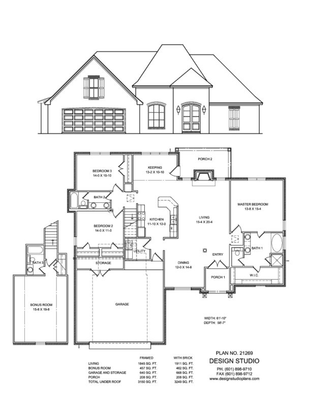 Plan #21269 | Design Studio