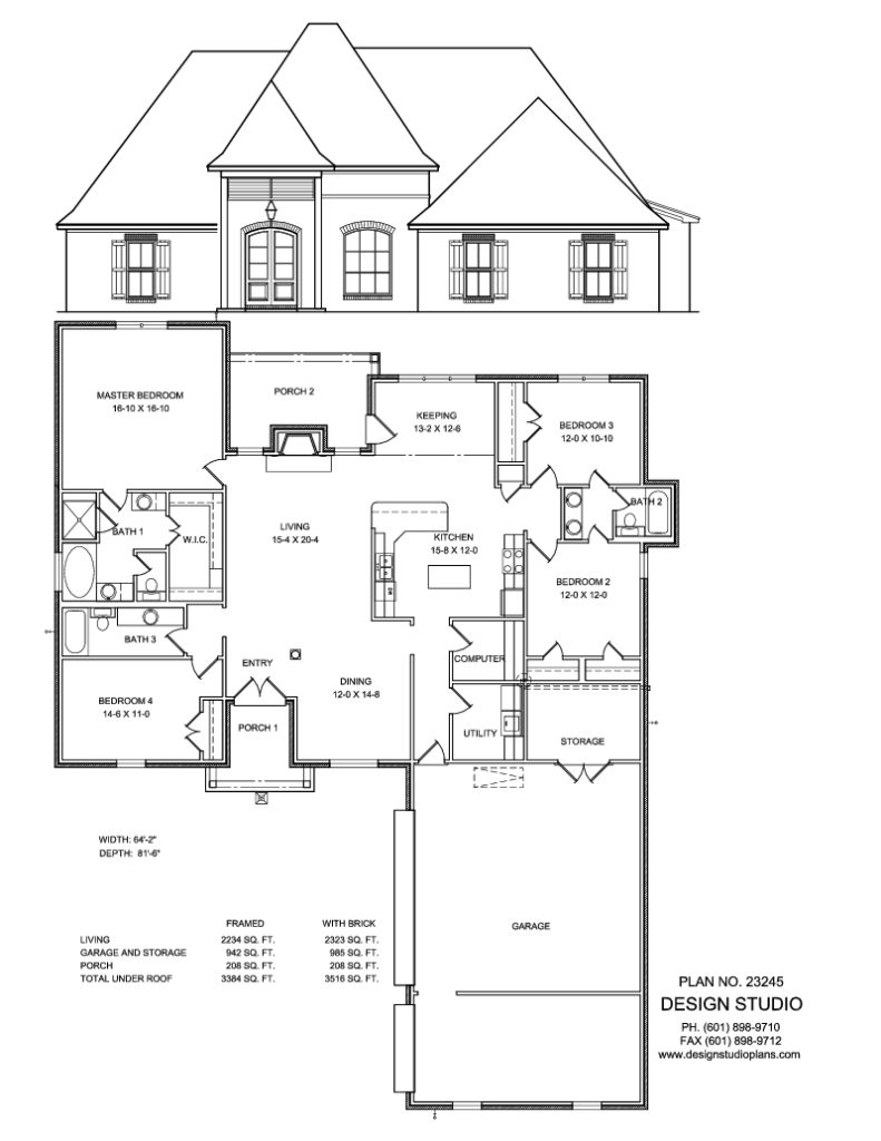 Plan #23245 | Design Studio