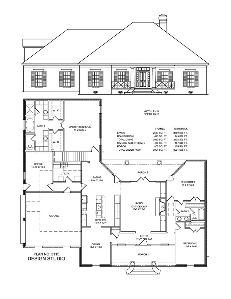 Plan 3115 Design Studio