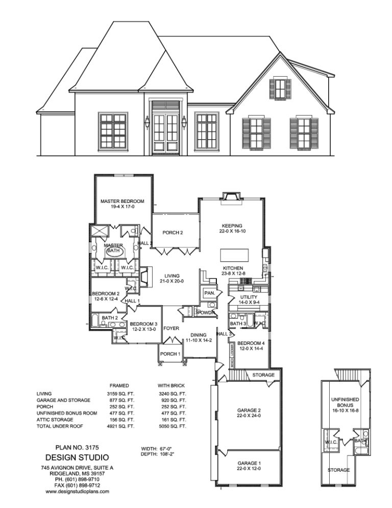 Plan #3175 | Design Studio