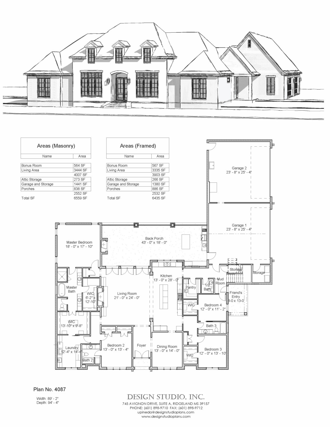 Plan #4087 | Design Studio