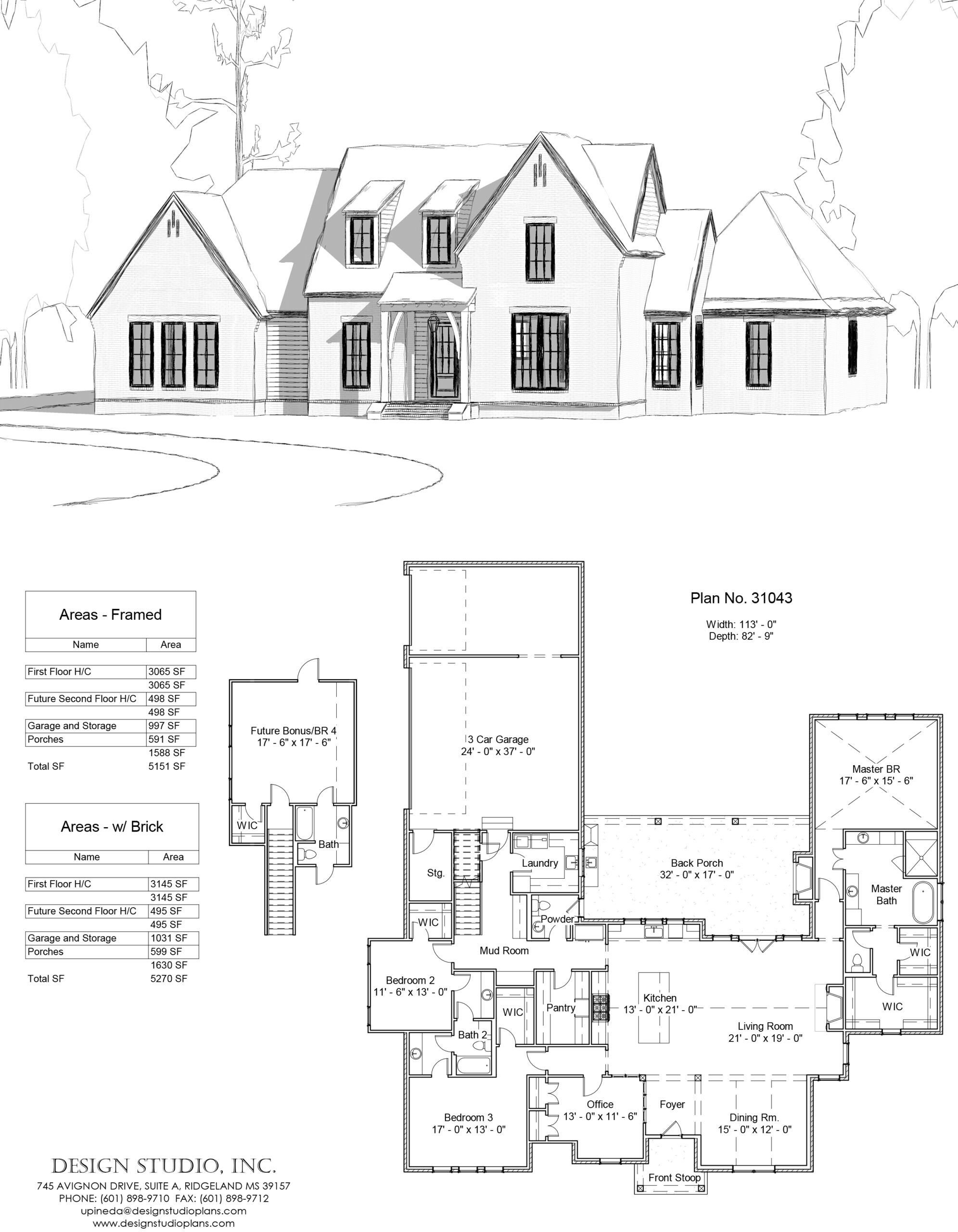 Plan #31043 | Design Studio